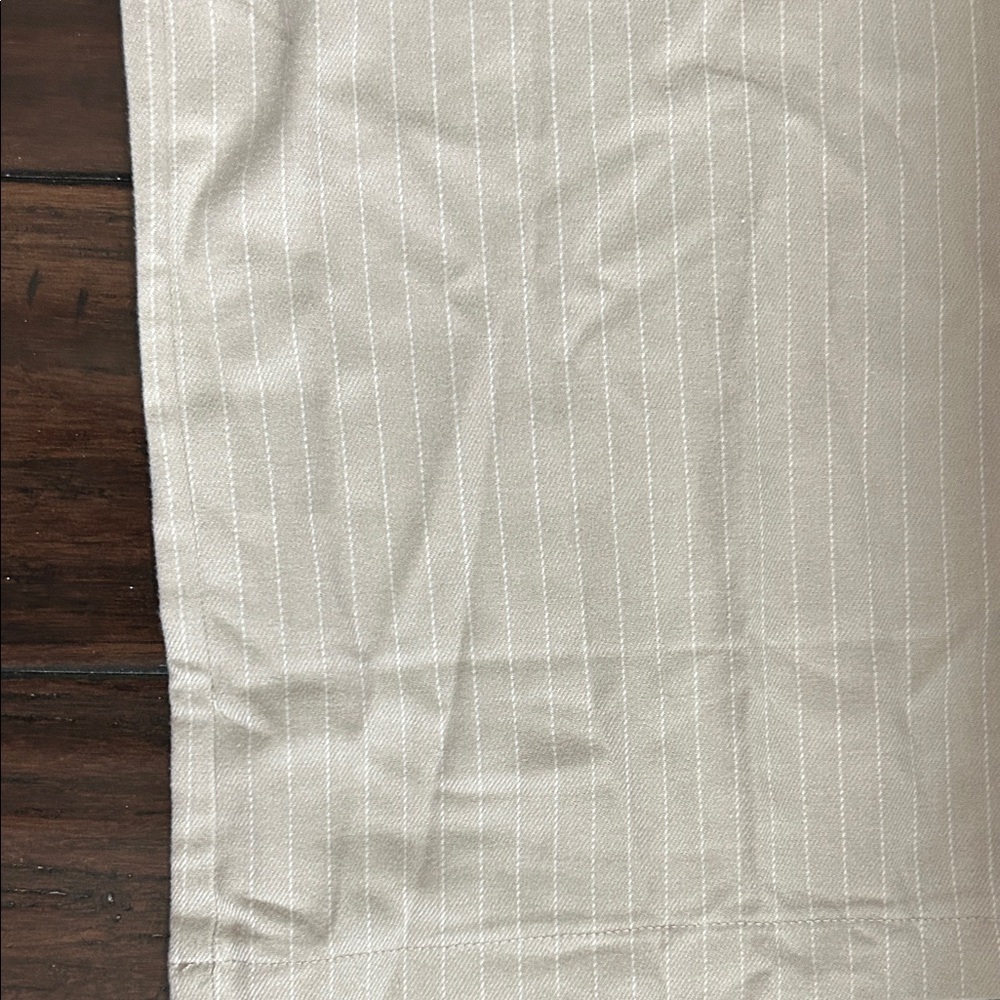 NWT Abercrombie & Fitch Girls slacks pants tan with pin stripe & belt 13/14 - Picture 3 of 8
